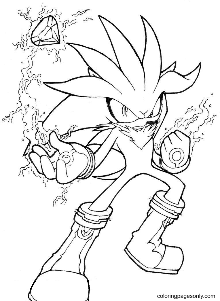 Sonic coloring pages