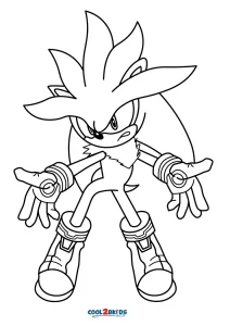 Printable sonic coloring pages for kids