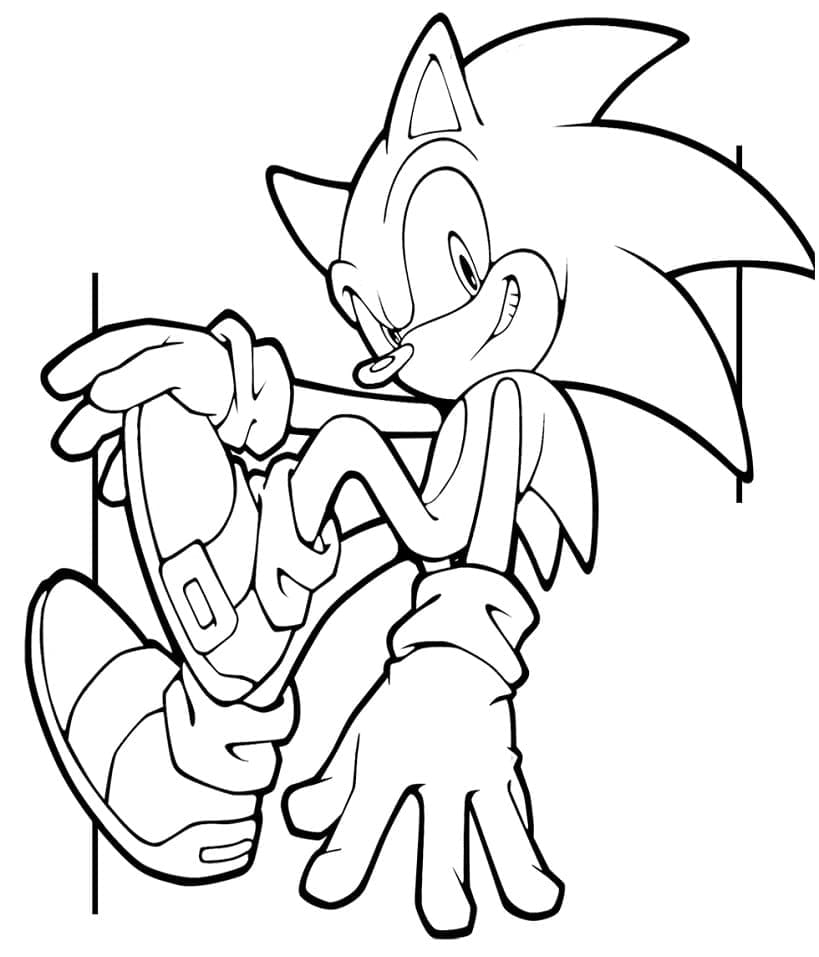 Silver the hedgehog from sonic coloring page