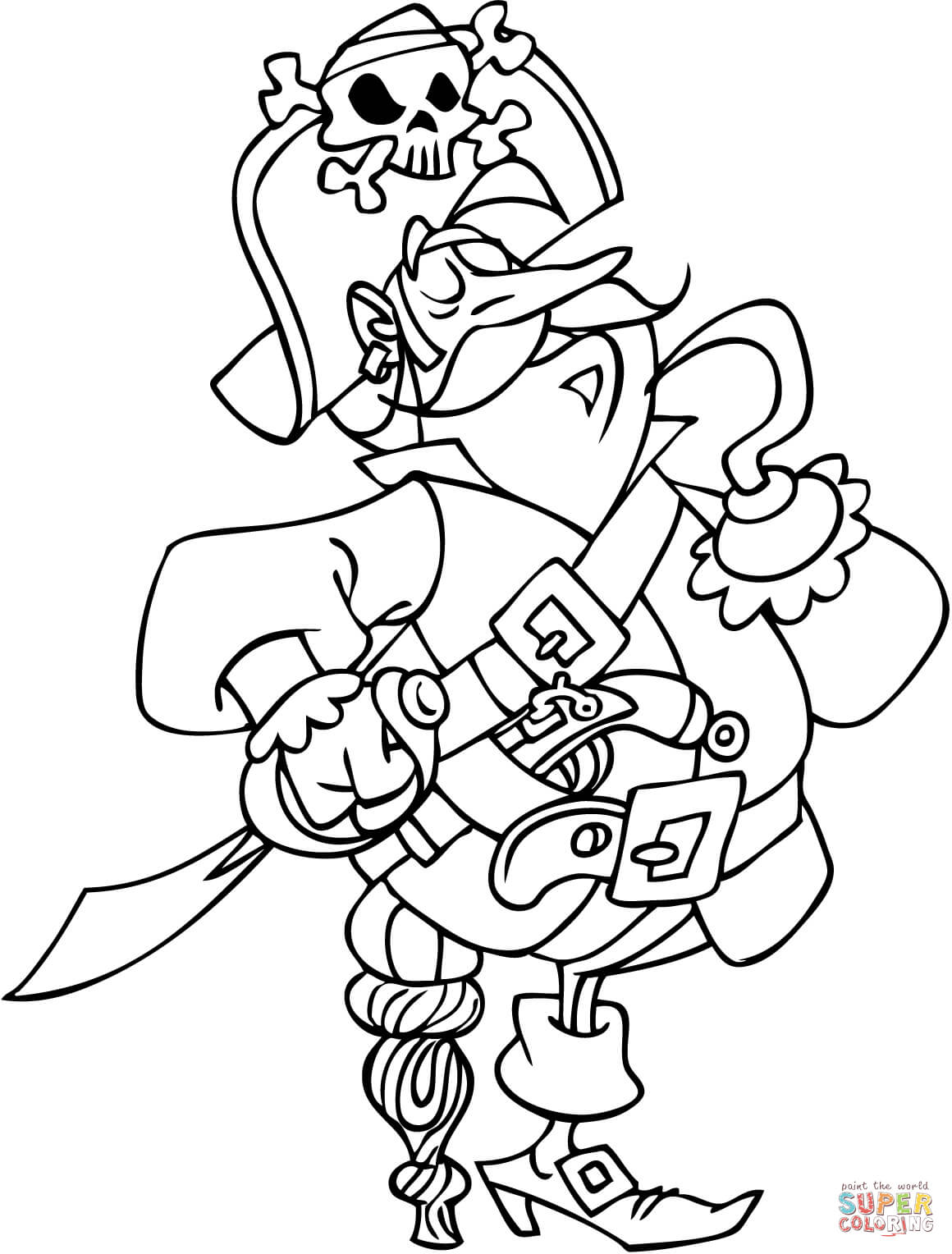 Long john silver coloring page free printable coloring pages