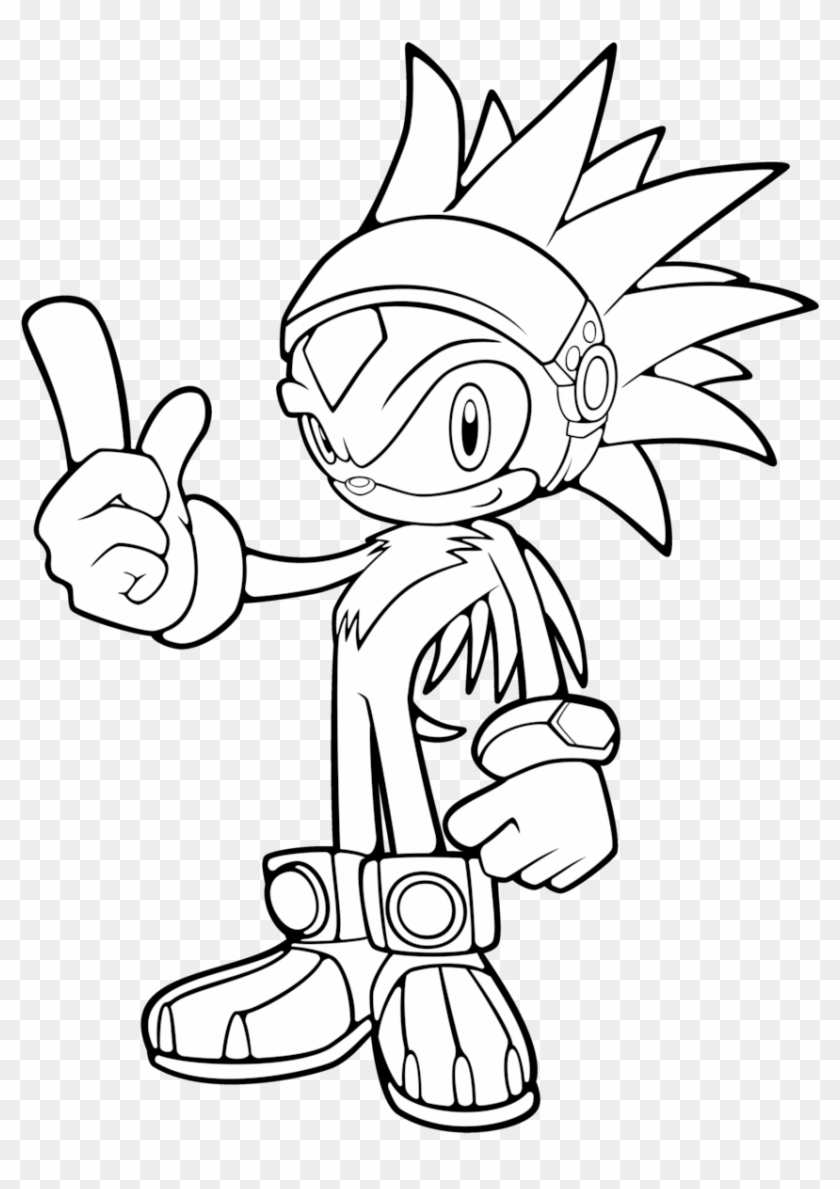 Odd silver the hedgehog coloring pages