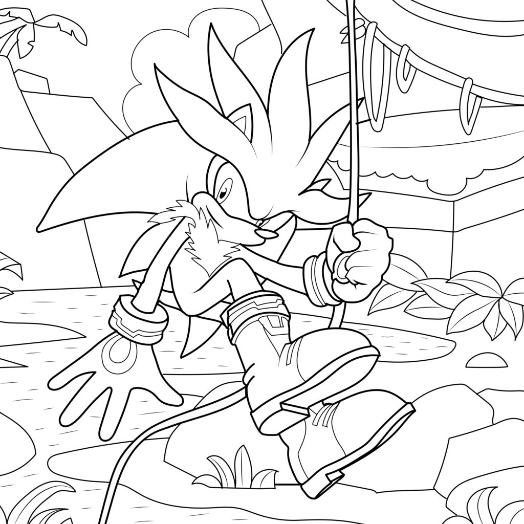 Speed into adventure sonic the hedgehog coloring pages