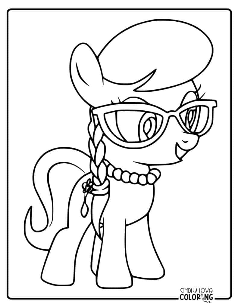 My little pony coloring pages free pdf printables