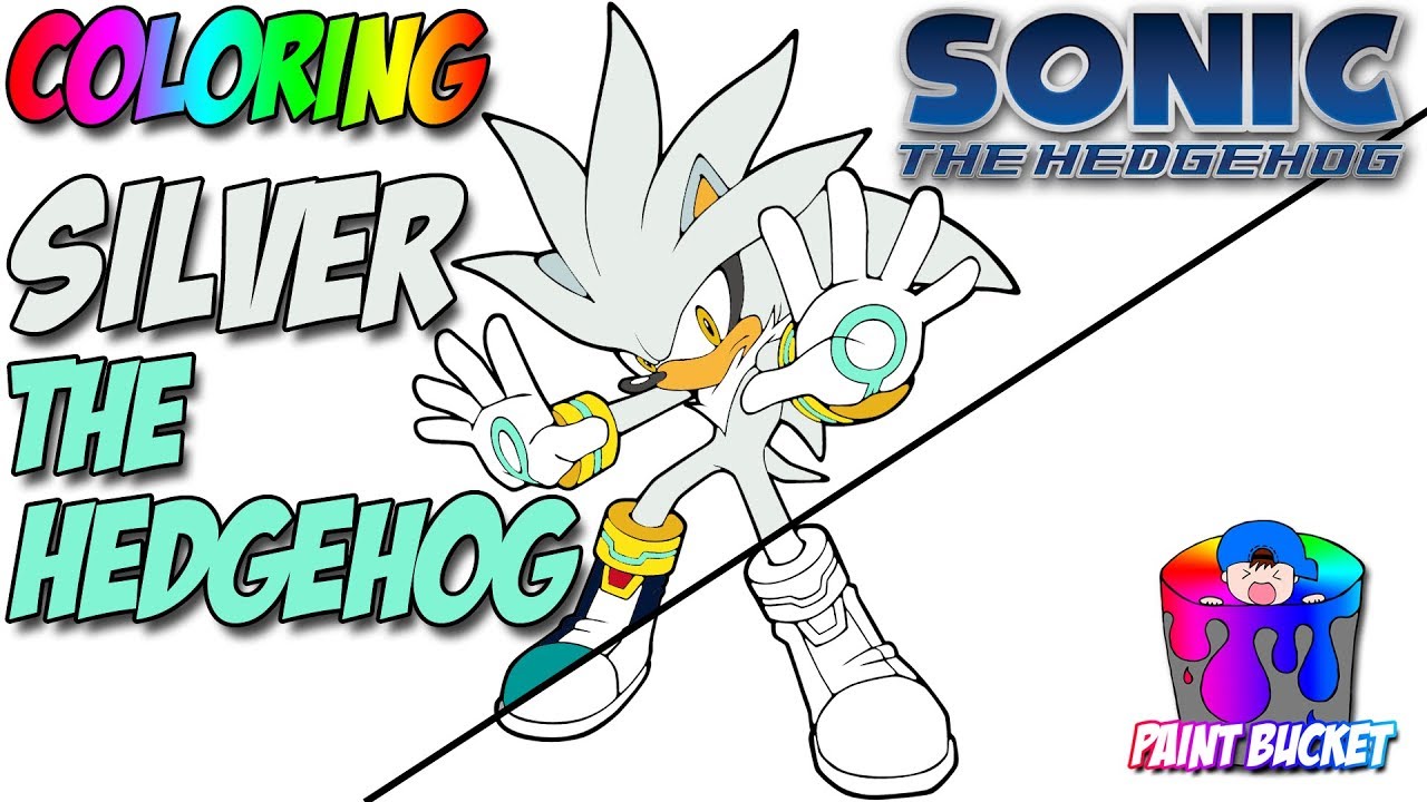 Silver the hedgehog coloring pages