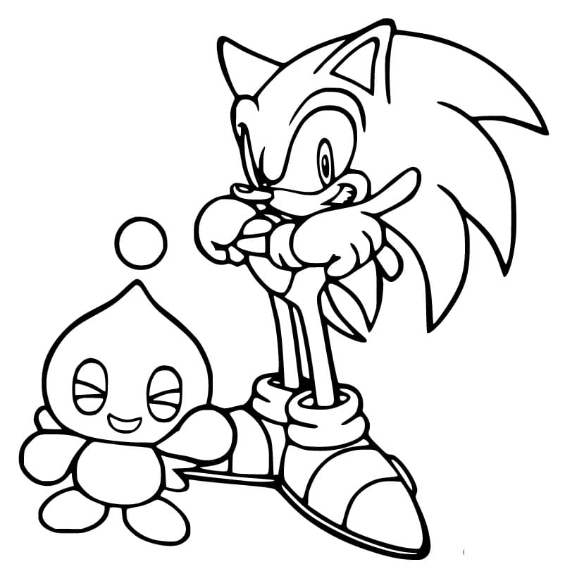 Silver the hedgehog from sonic coloring page