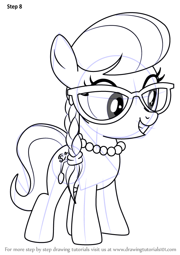 How to draw silver spoon from my little pony