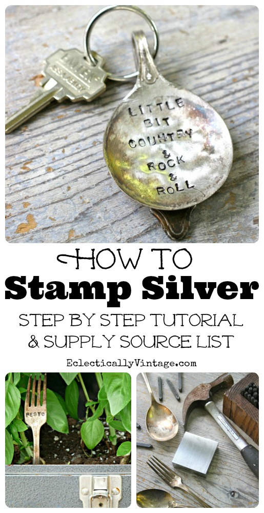 How to stamp silverware