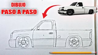 Coo dibujar una caioneta chevrolet silverado