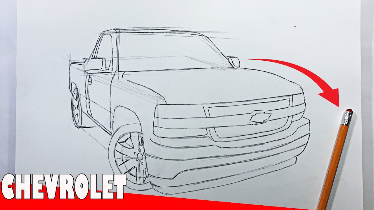 Coo dibujar una caioneta chevrolet