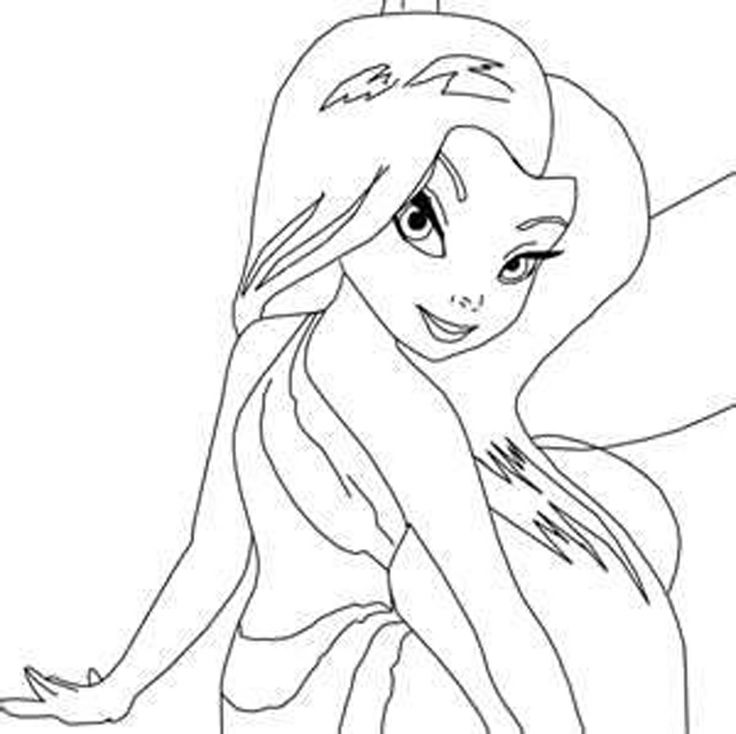 Free beautifull disney fairies silvermist coloring pages tinkerbell coloring pages fairy coloring fairy coloring pages