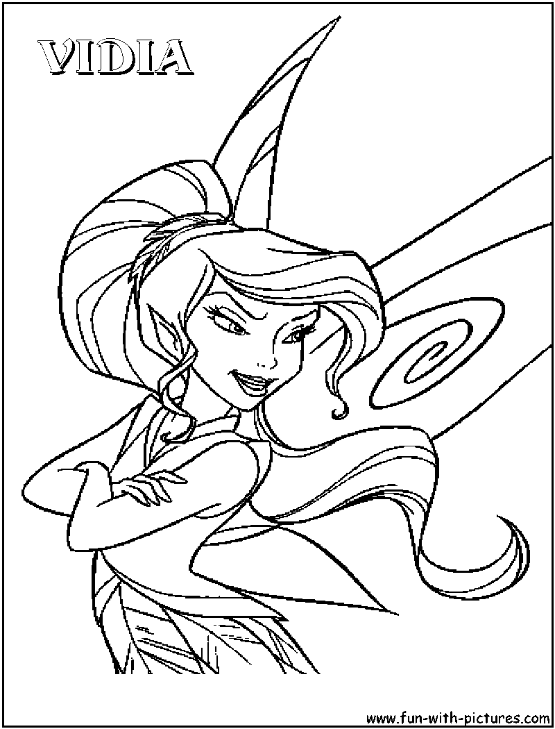 Disney fairies coloring pages