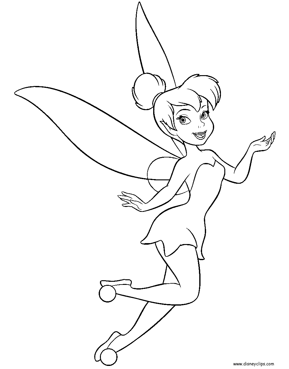 Disney fairies coloring pages