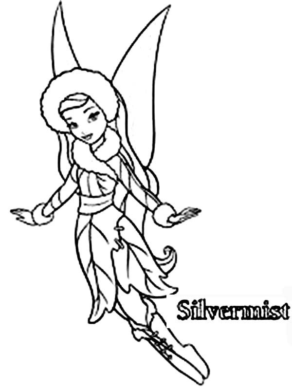 Silvermist is tinkerbell friends coloring page