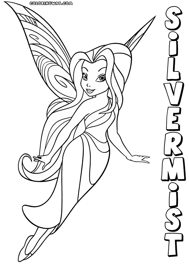 Silvermist fairy coloring pages coloring pages to download and print