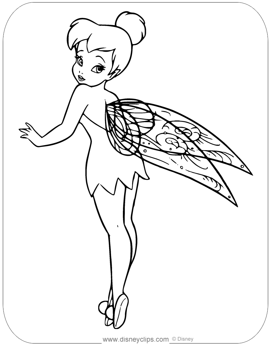 Disney fairies coloring pages