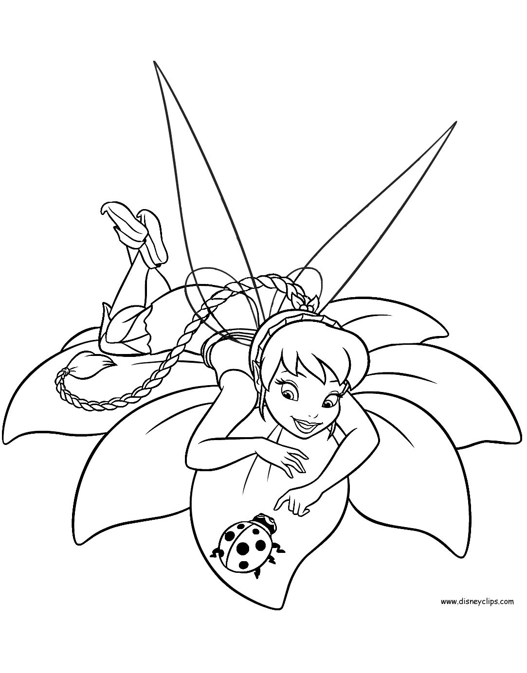 Disney fairies coloring pages