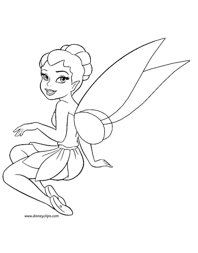 Disney fairies coloring pages