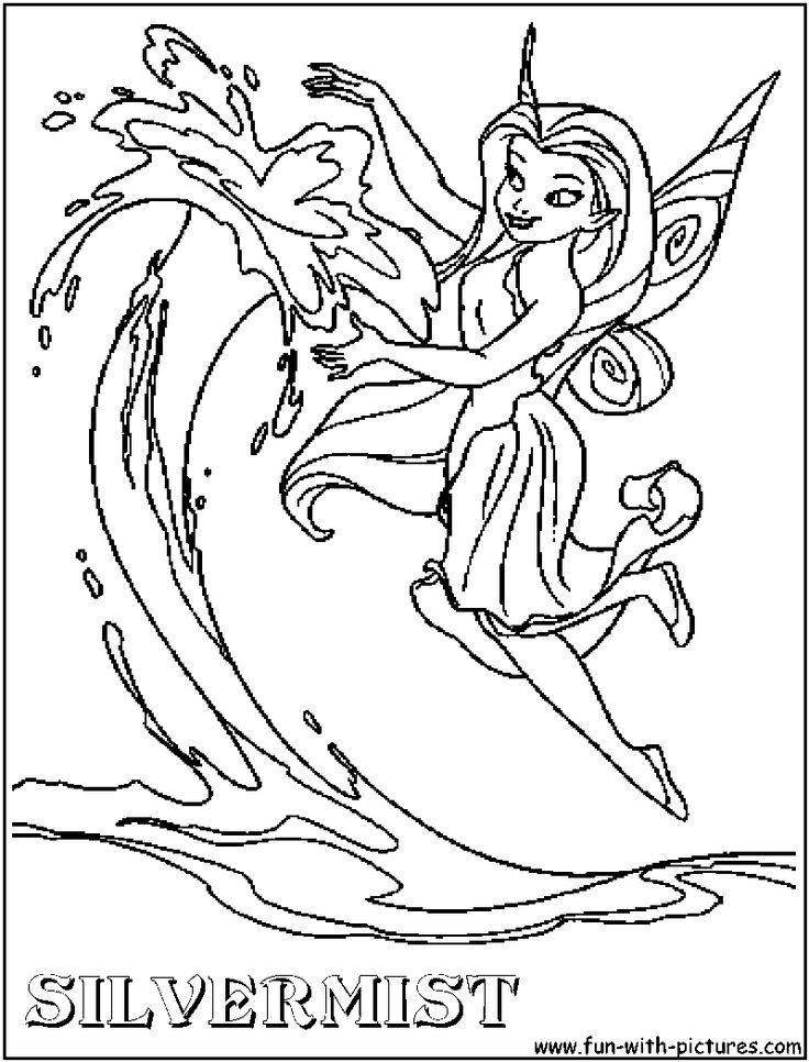 Silvermist tinkerbell coloring page tinkerbell coloring pages fairy coloring fairy coloring pages