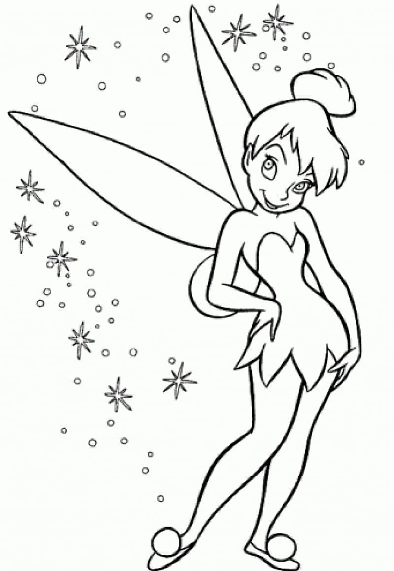 Tinkerbell and silvermist coloring page