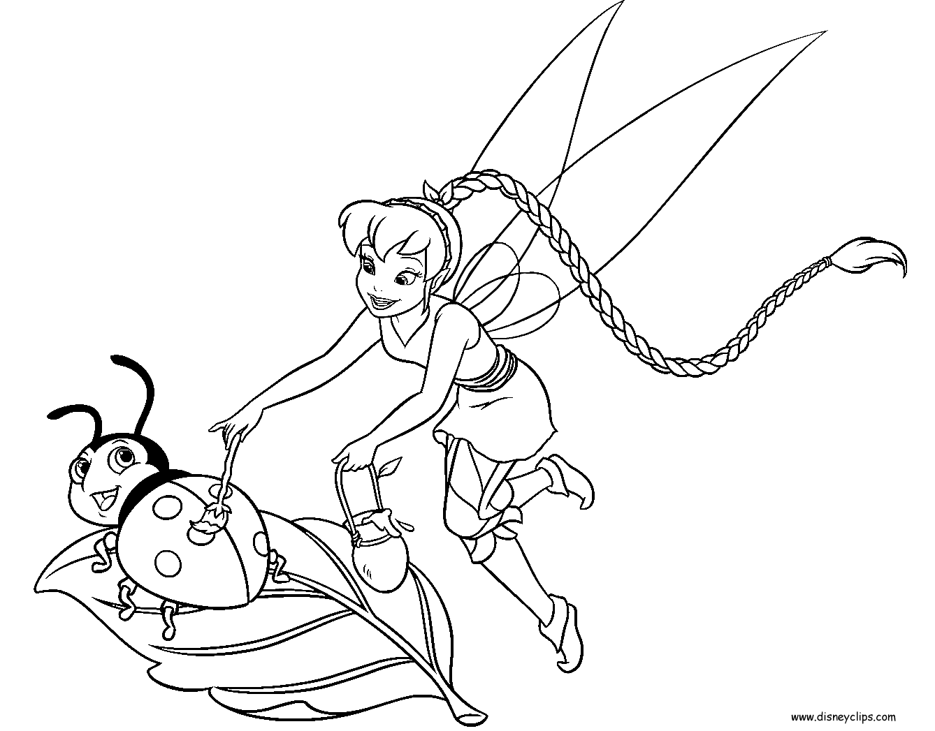 Disney fairies coloring pages