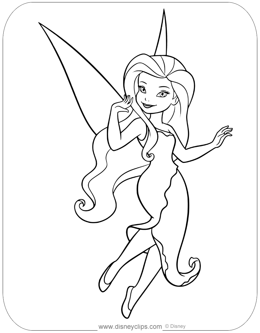 Disney fairies coloring pages