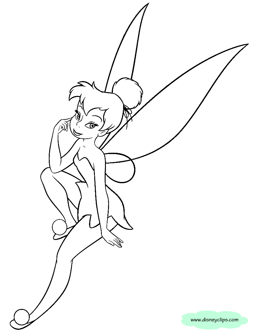 Disney fairies coloring pages