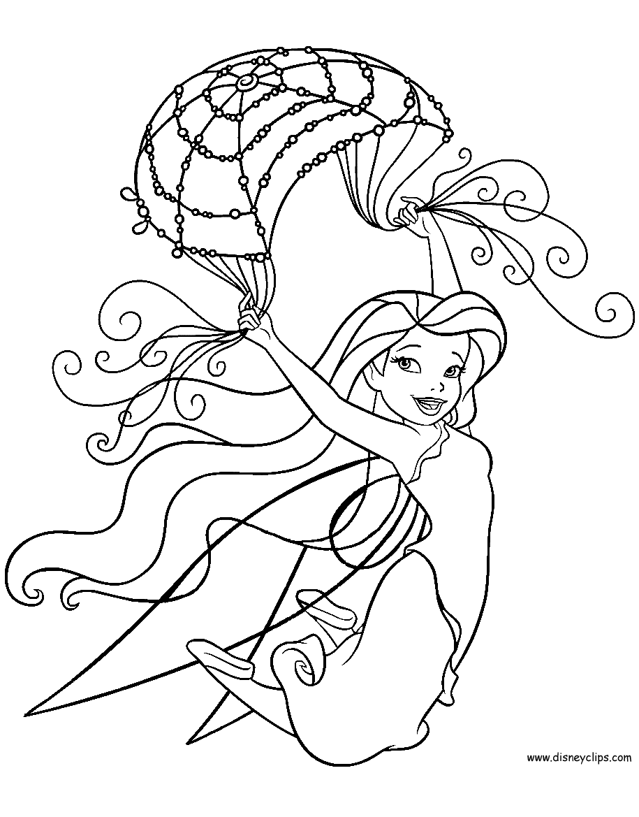 Disney fairies coloring pages