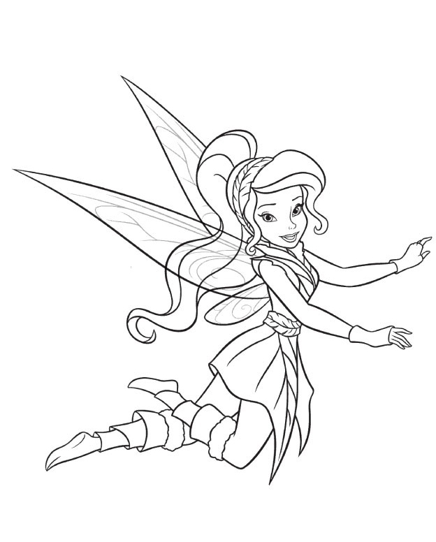 Printable disney fairies coloring pages