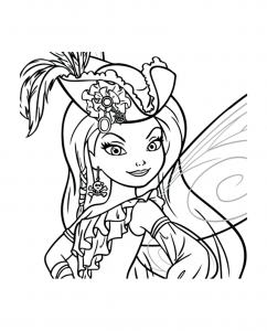 The fairy tincker bell coloring pages for children