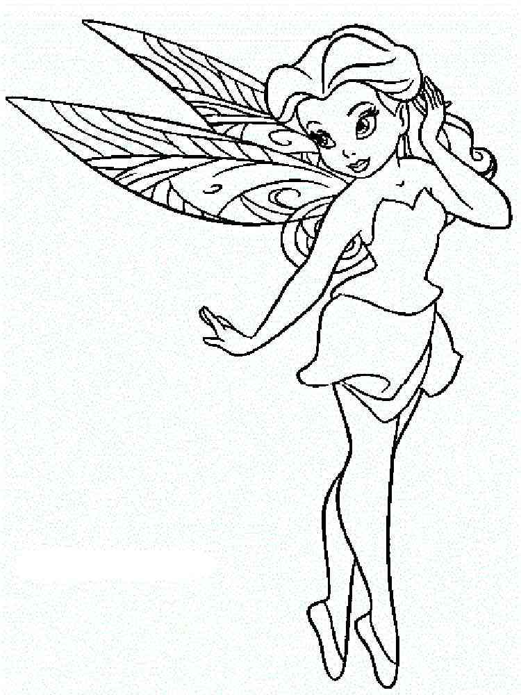 Disney fairy silvermist coloring pages