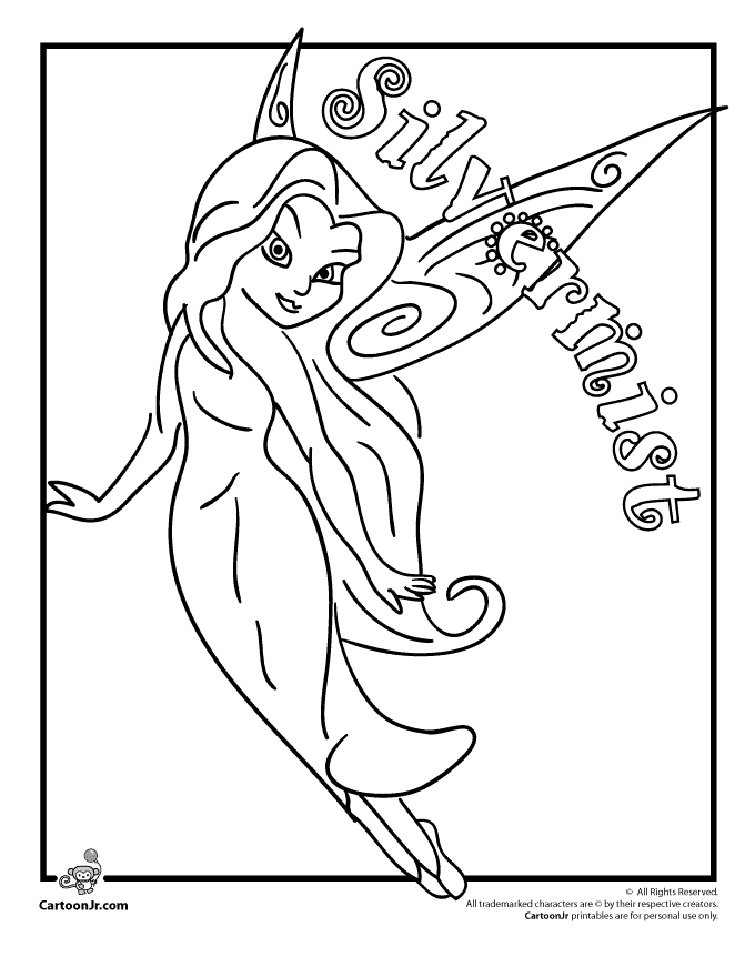 Silvermist disney fairies coloring page tinkerbell coloring pages fairy coloring pages fairy coloring