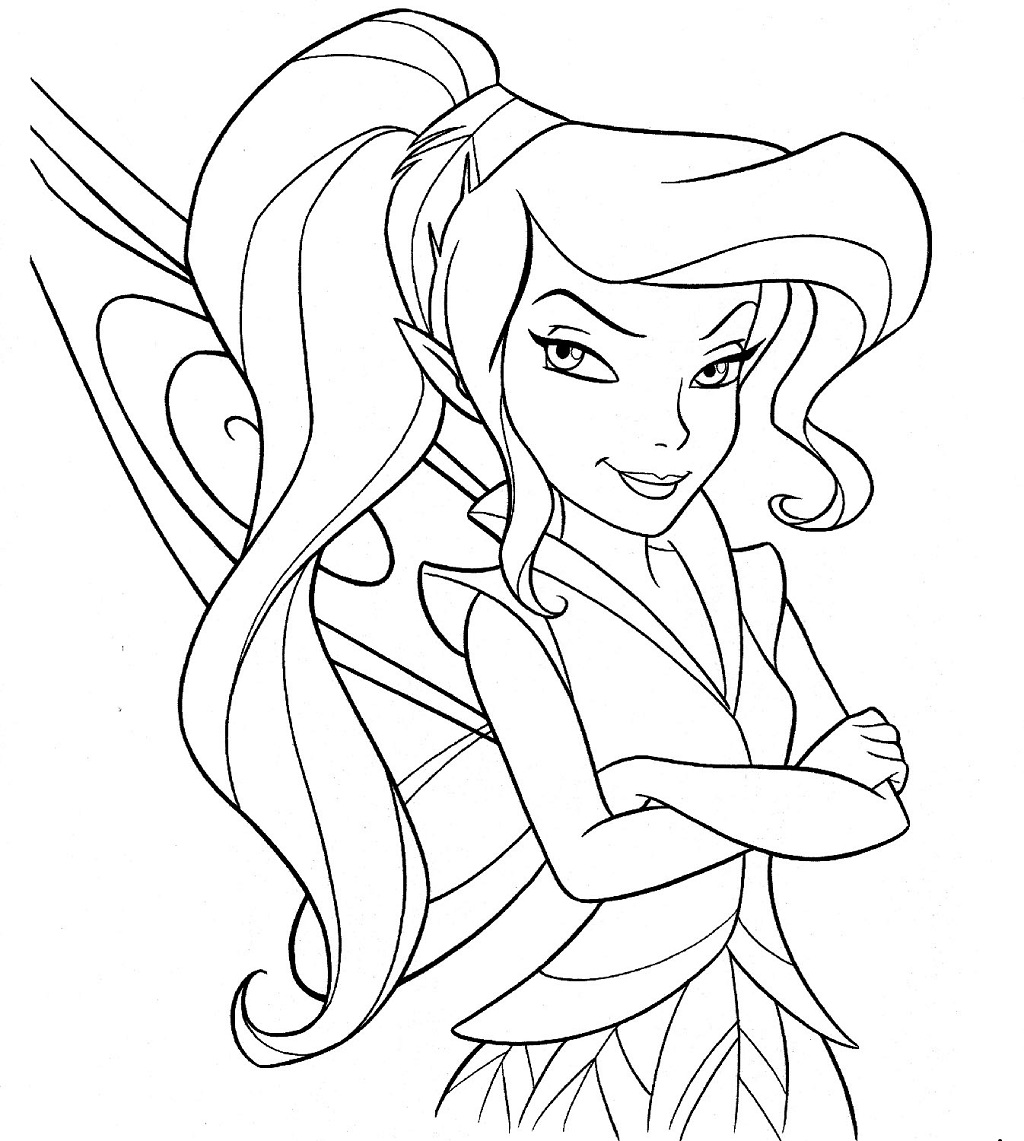 Disney fan club disney fairy coloring pages