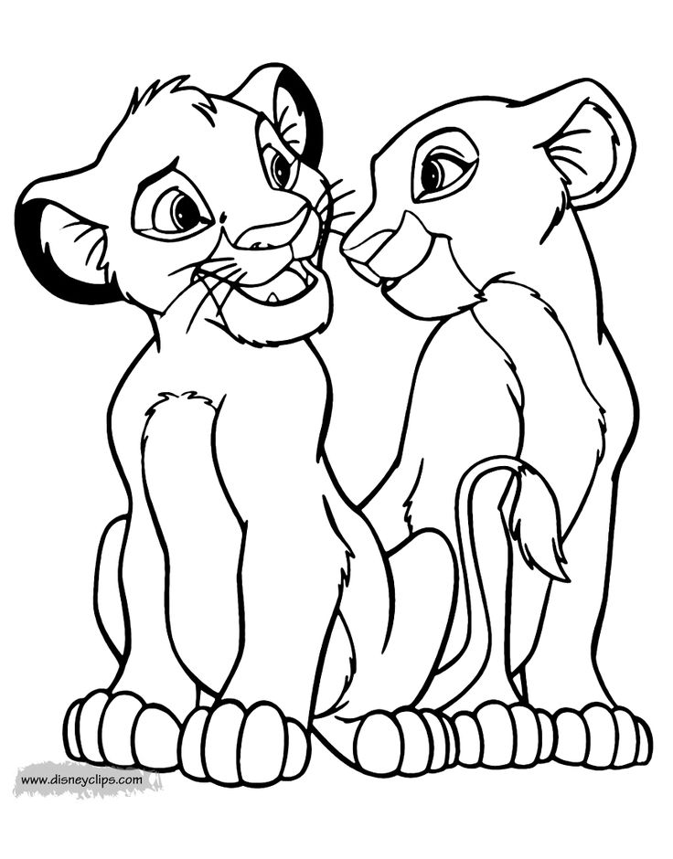 Nala and simba coloring pages lion king drawings lion coloring pages lion king pictures