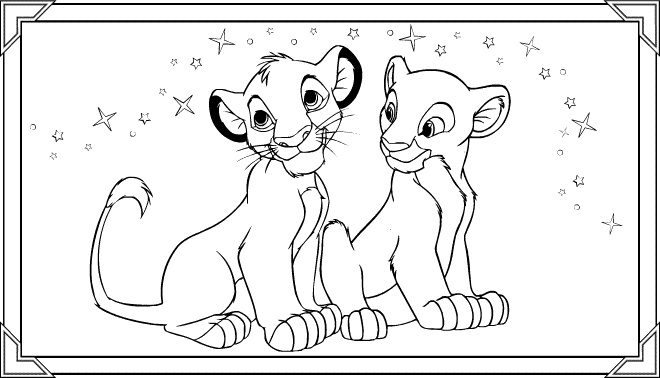 Lion king coloring pages