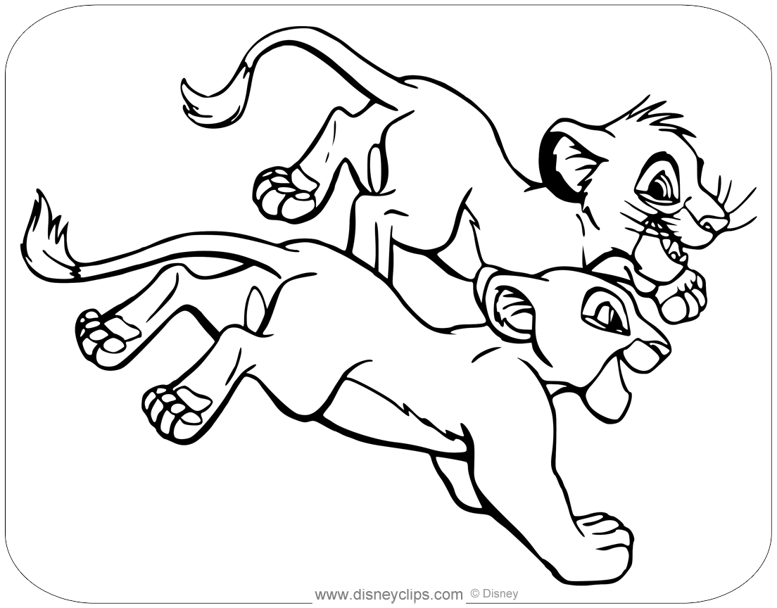 The lion king coloring pages