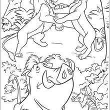 Simba and nala reunited coloring pages