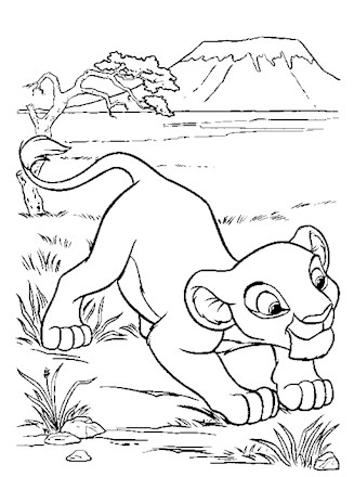 Lion king coloring page