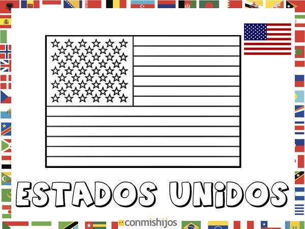 Bandera de estados unidos dibujos de banderas para pintar bandera para colorear bandera de estados unidos bandera de las naciones unidas