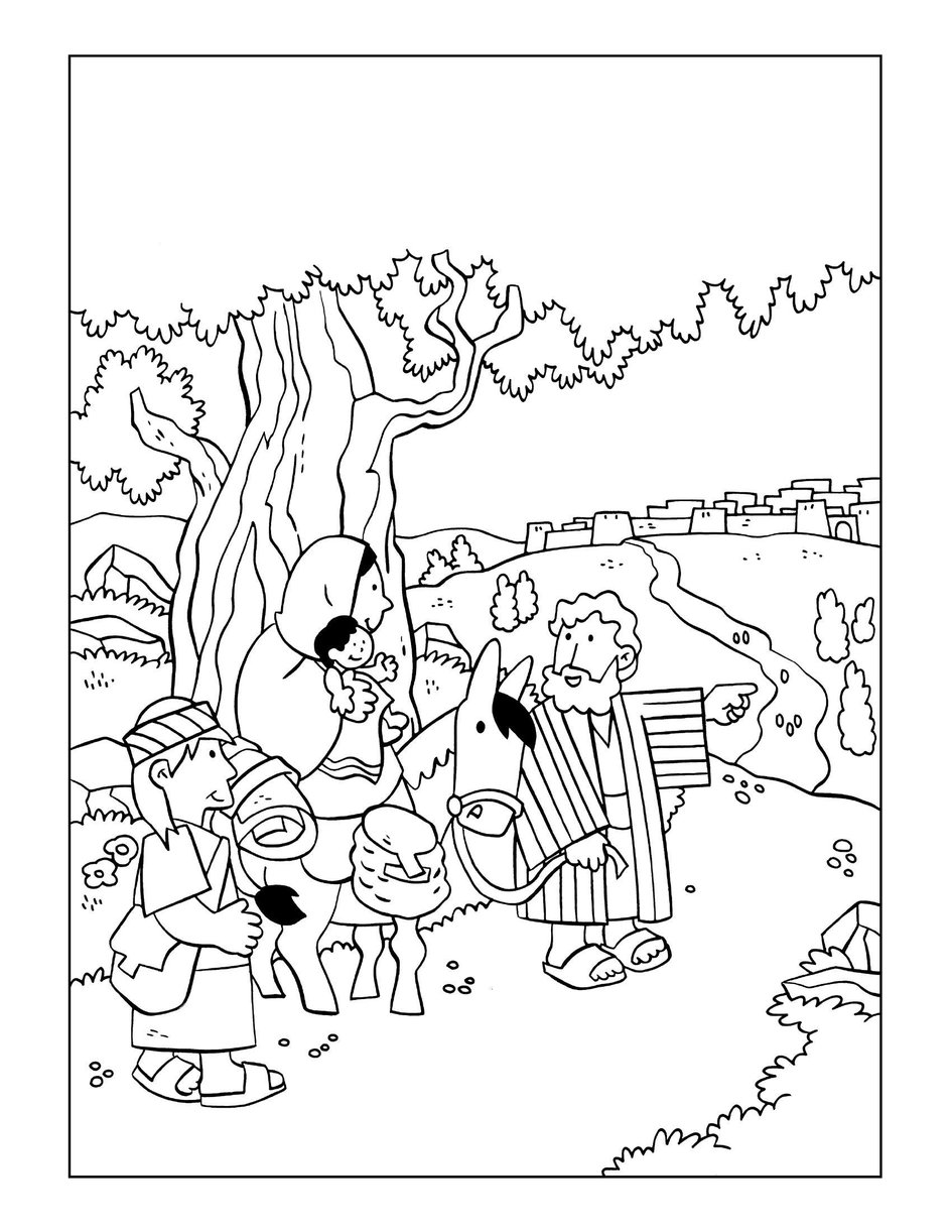 Coloring pages a man named jesus simeon and anna my wonder studio