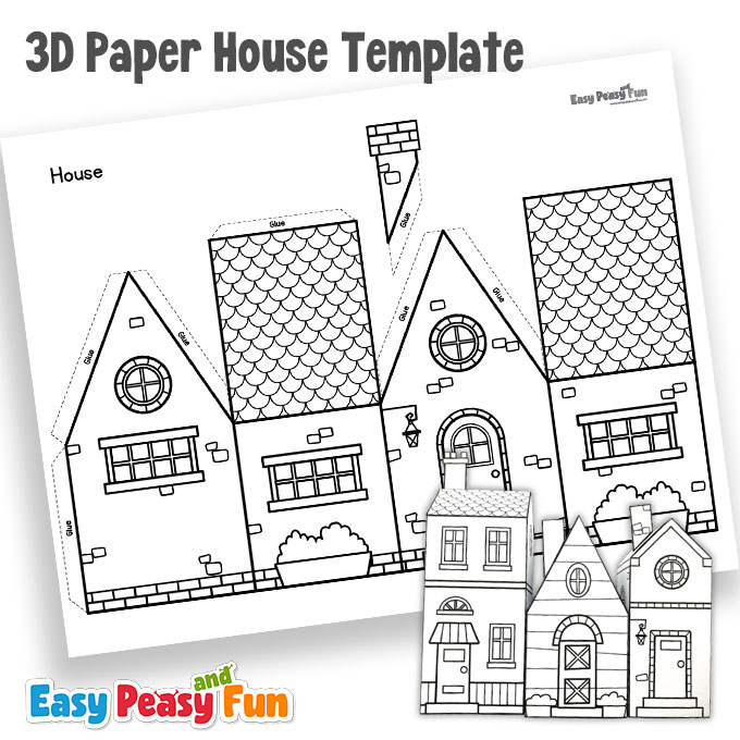 D printable paper house templates free printable