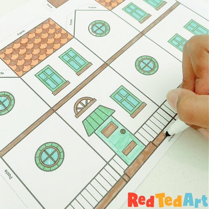 Free printable paper house templates