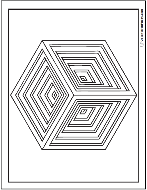 Shape coloring pages â digital pdf squares circles triangles