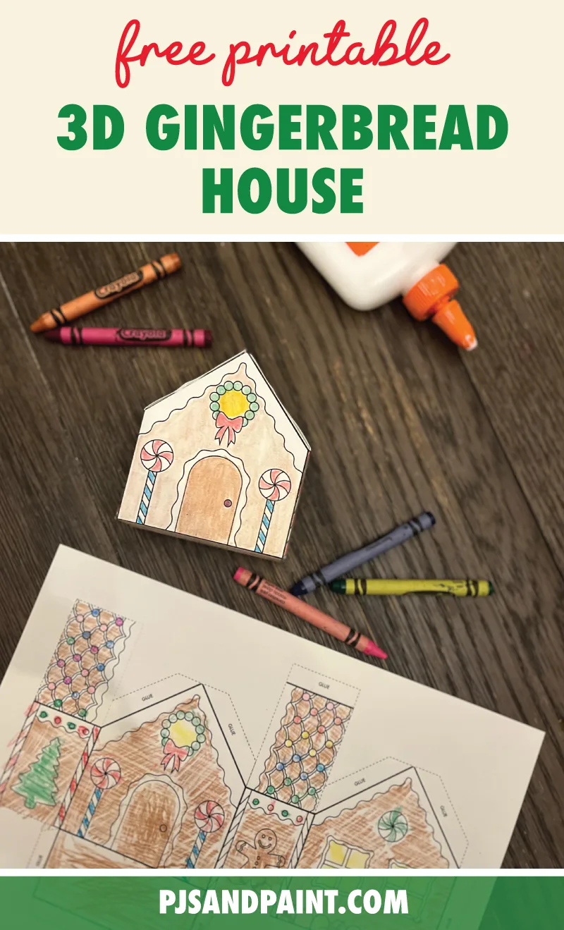 Free printable d gingerbread house coloring page