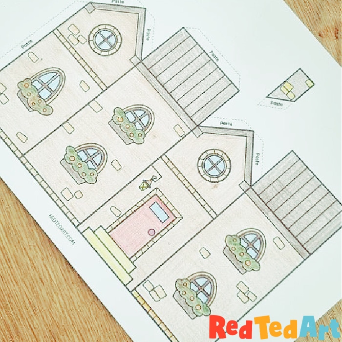 Free printable paper house templates