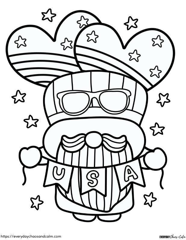 Free th of july coloring pages for kids