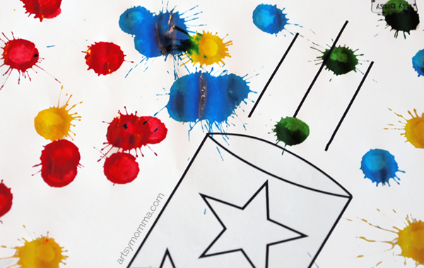 Super easy th of july coloring pages craft idea