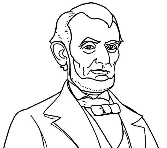 Wonderful image of abraham lincoln coloring page