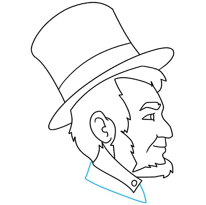 How to draw abraham lincoln