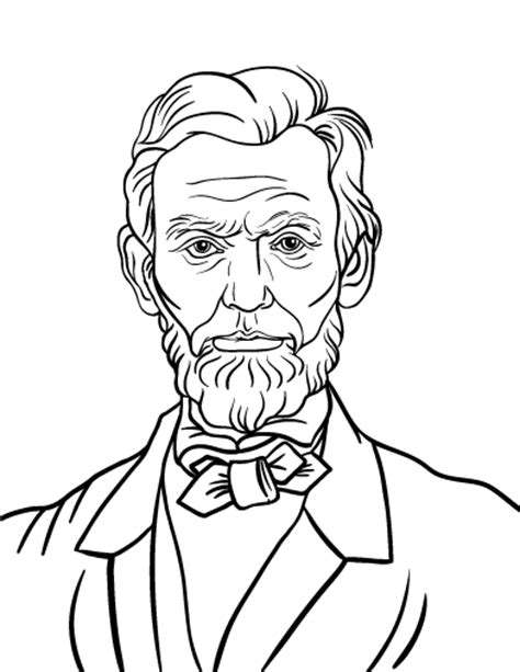 Abraham lincoln coloring pages