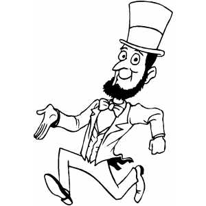 Abraham lincoln coloring page